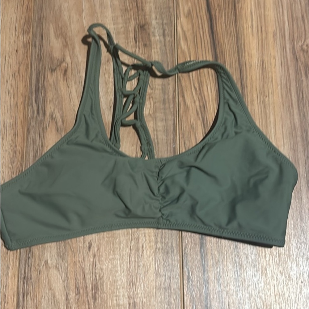 Olive Green Bikini Top